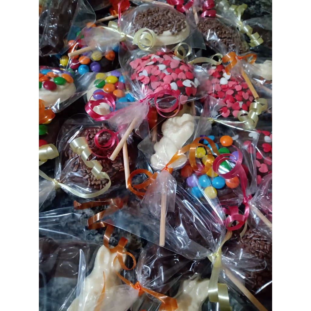 PIRULITO DE CHOCOLATE ARTESANAL SORTIDOS LEMBRANCINHAS ATACADO E VAREJO ...