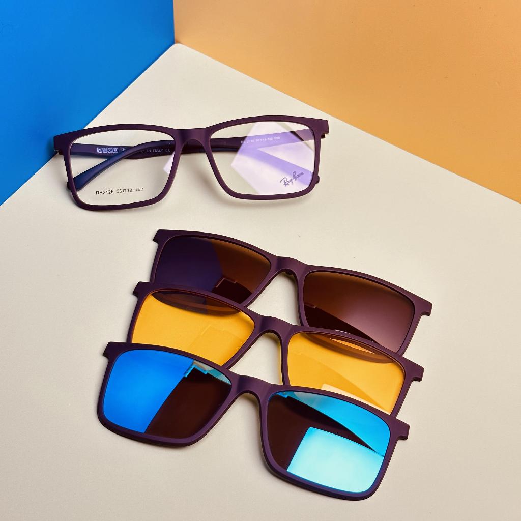 Armacao De Óculos Clipon RB2126 3 Lentes