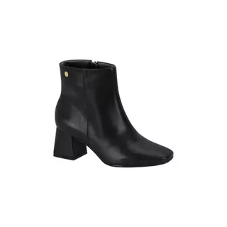 Bota Feminina Vizzano Salto Baixo Quadrado Preta
