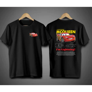 Camiseta de Casal relâmpago mcqueen e Sally Unissex 100% Algodao