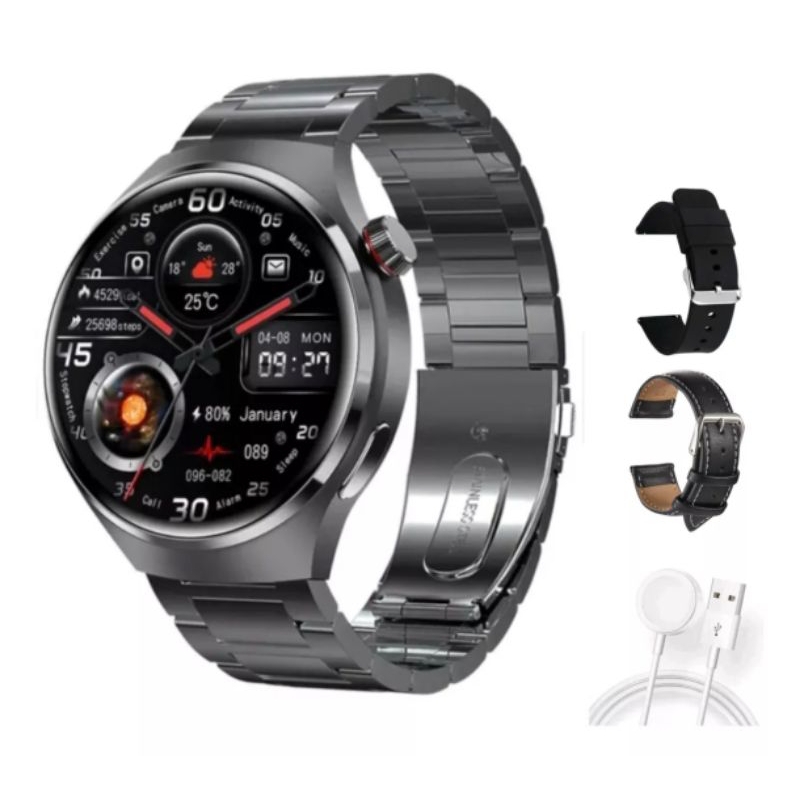 Relógio 2023 Novo Smart Watch GT4 Pro 1.53 Polegadas Bluetooth Call Compass Voice Assistant Glicemia