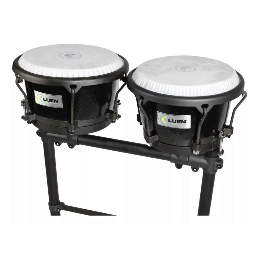 Par de Conga Compacta Slim Folheado Pint Sparkle Preto Shopee Brasil