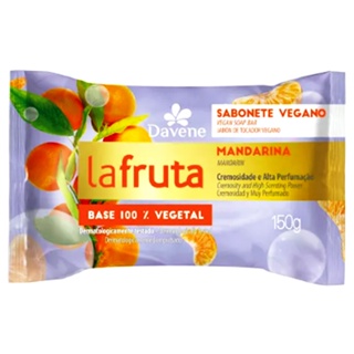 6un Sabonete La Fruta Mandarina Em Barra Vegetal 150g Davene