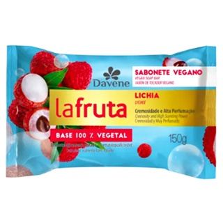 Kit 6 Sabonetes Em Barra Davene Vegetal La Fruta Lichia 150g