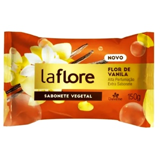 Kit 6 Sabonetes Em Barra Davene Vegetal La Flore Vanila 150g