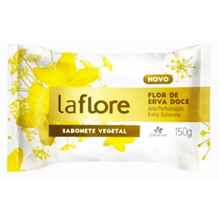 6un Sabonete Vegetal La Flore Flor Erva Doce 150g Davene