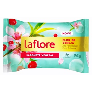 Kit 6 Sabonetes Barra Davene Vegetal La Flore Cereja 150g