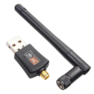 Adaptador Wi-Fi USB de Dupla Banda 1200mbps - Conexão de Alta Velocidade e Estável em 2.4GHz/5GHz