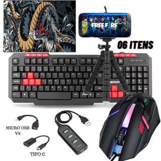 Kit Mobilador Gamer Completo 6 itens Para Celular entrada V8/Tipo C em Oferta na Shopee