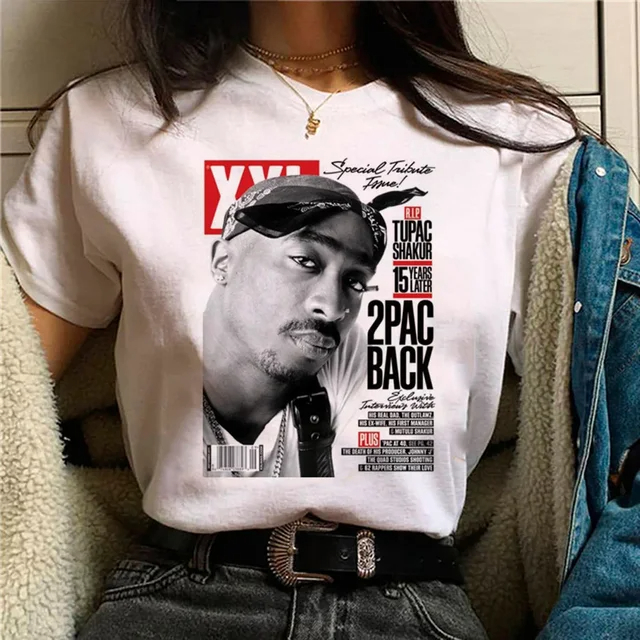 Camiseta Básica T-Shirt Tupac 2Pac Rapper Makaveli Hip Hop Trap