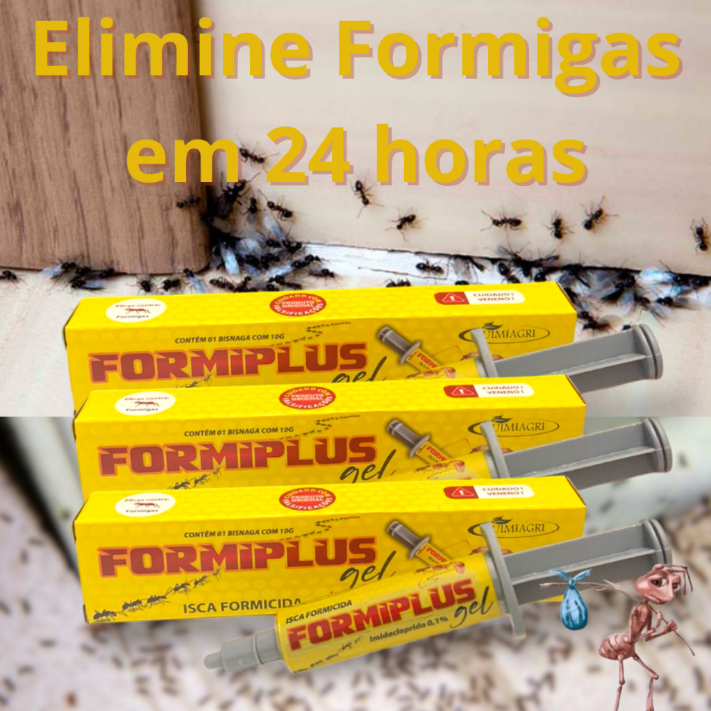 Kit 3 Formiplus Diga adeus às formigas! Elimine-as de forma rápida e ...