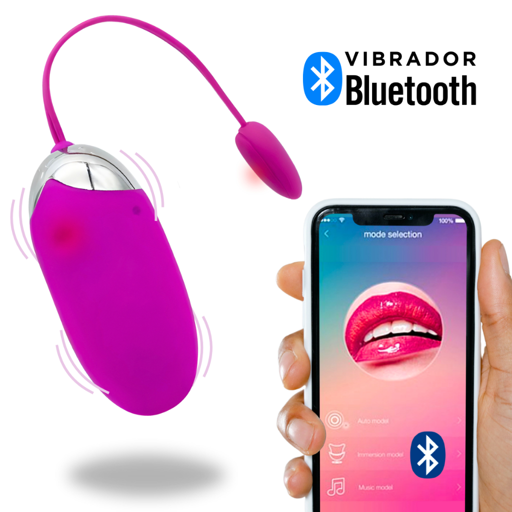 Vibrador Feminino Bluethooth Comando via Celular 12 vibrações - Pretty Love