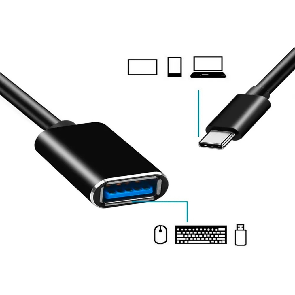 Adaptador Otg Tipo C Celular Android Xiaomi Samsung Usb x Usb C