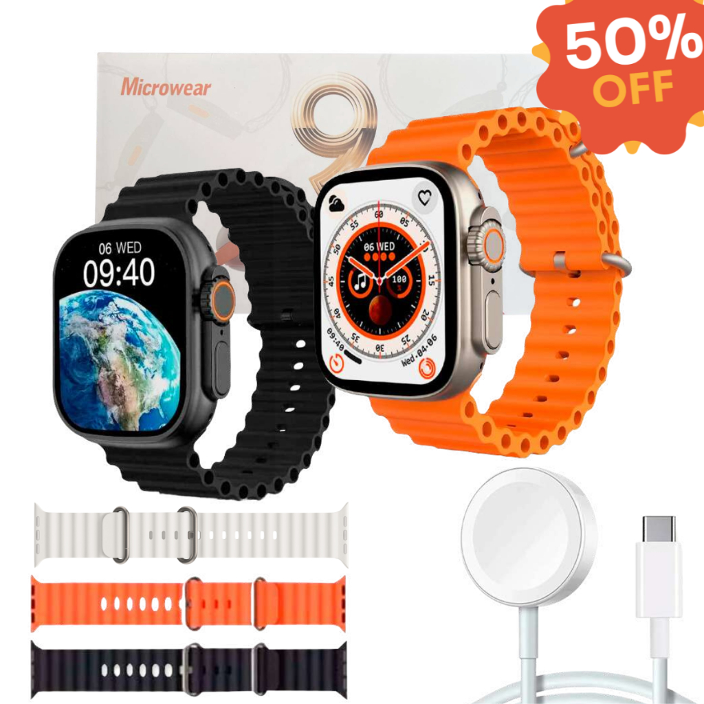 Smartwatch Original U9 Ultra Série 9 Bússola 49mm NFC GPS Esportivo Fitness Relógio Inteligente Para Android IOS
