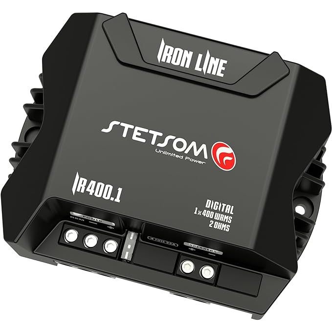 Amplificador Digital Iron Line Stetsom 400W 1 Canais 2 Ohms, IR400.1_2, Preto