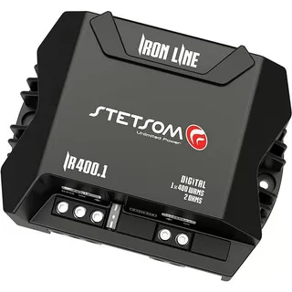 Amplificador Digital Iron Line Stetsom 400W 1 Canais 2 Ohms, IR400.1_2, Preto