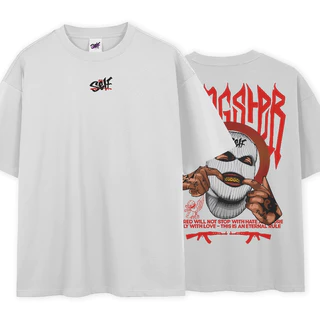 Camiseta Oversized Self Gangster Style StreetWear Hatred Will Not Stop With Hate Anymore Only With Love