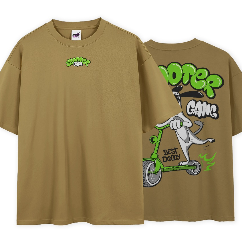 Camiseta Oversized Scooter Yeah Gang Best Doggy T-Shirt Style Gang