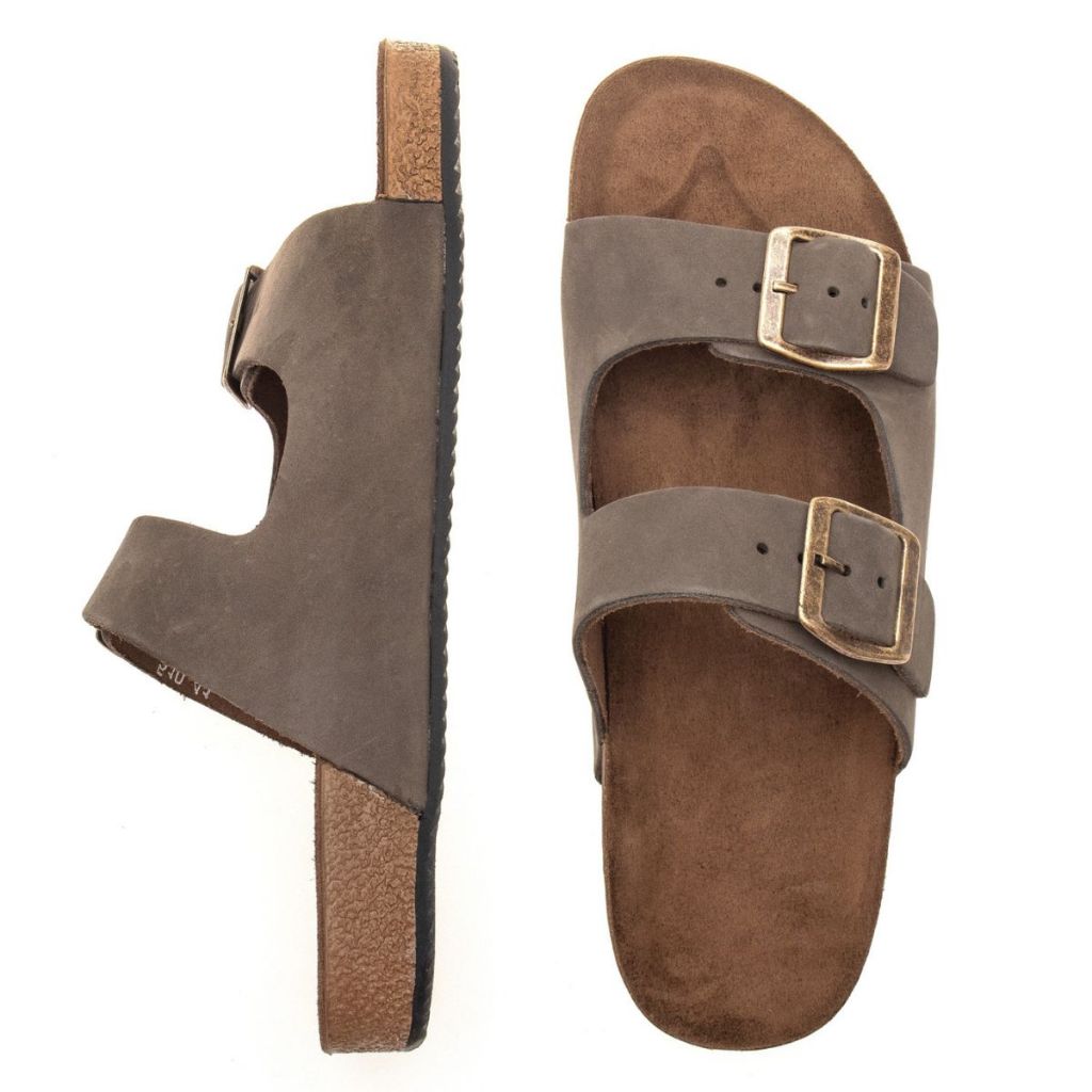 Sandália Birken Masculina Couro Legitimo Anatomica com Sandália Birken Masculina Couro Legitimo Anatomica com