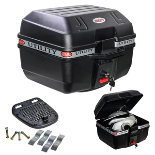 Baú de Moto Utility Glider 28 Litros - Utility Bauleto Com Base Bagageiro Motoboy Modelo Universal