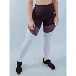 Legging Fitness Recortes 3 cores Suplex Poliéster com Forro