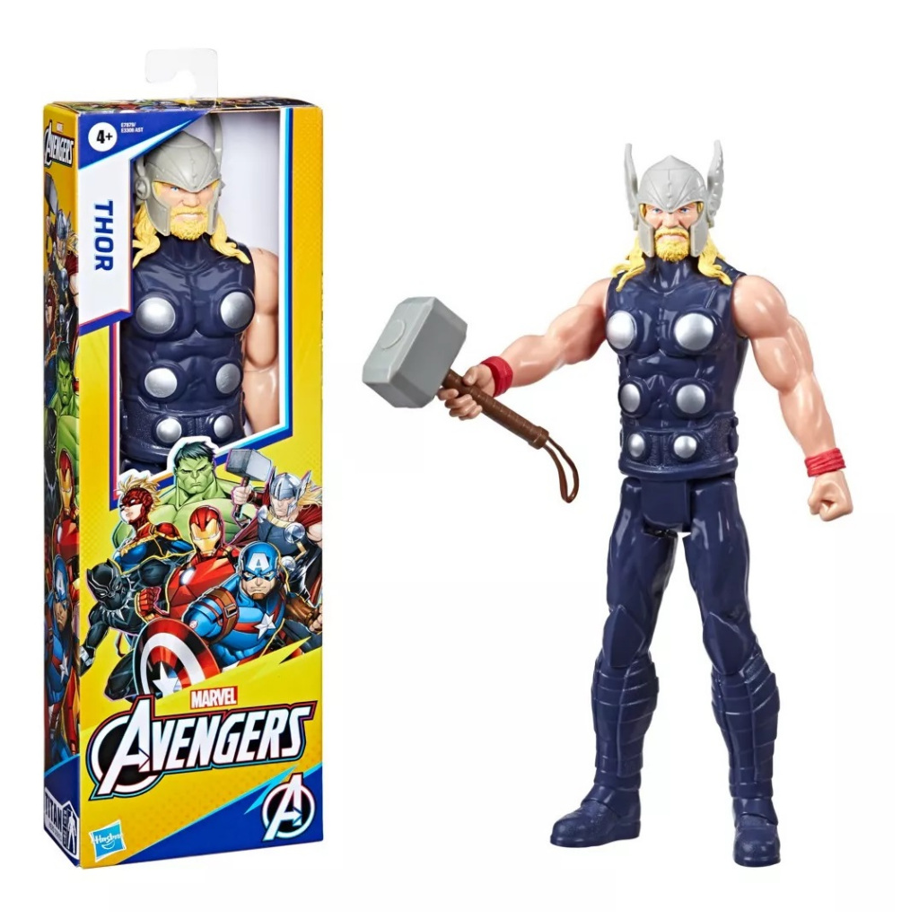 Boneco Thor Marvel Vingadores 30 cm Articulado Original Hasbro | Shopee ...