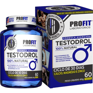 Testodrol 100% Natural 60 Tabletes - Profit Laboratórios