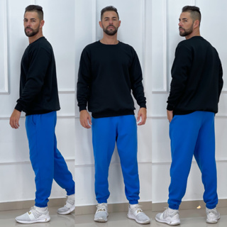 Blusa Moletom Flanelado Unissex Casaco De Frio Gola Careca Lançamento Várias Cores Promoção