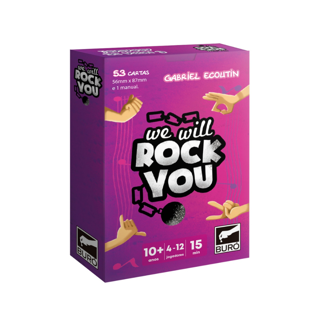 Jogo de Cartas We Will Rock You Original Buró Card Game | Shopee Brasil