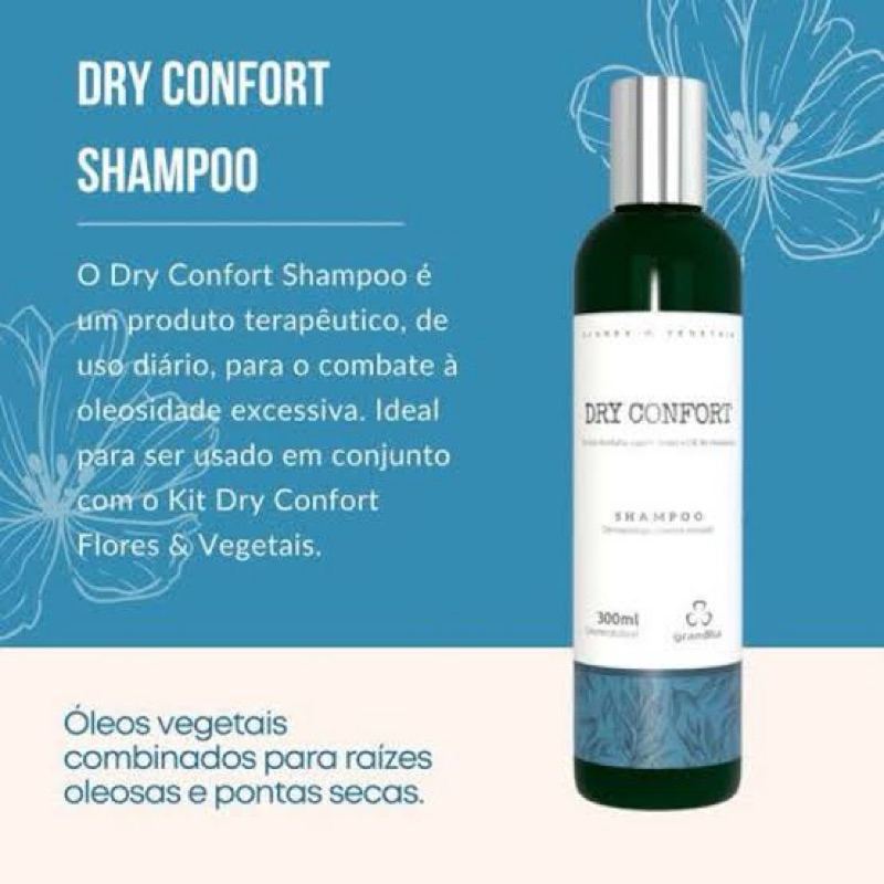 Shampoo Raiz Oleosa e Pontas Secas Dry Confort Grandha 300ml Shampoo Raiz Oleosa e Pontas Secas Dry Confort Grandha 300ml