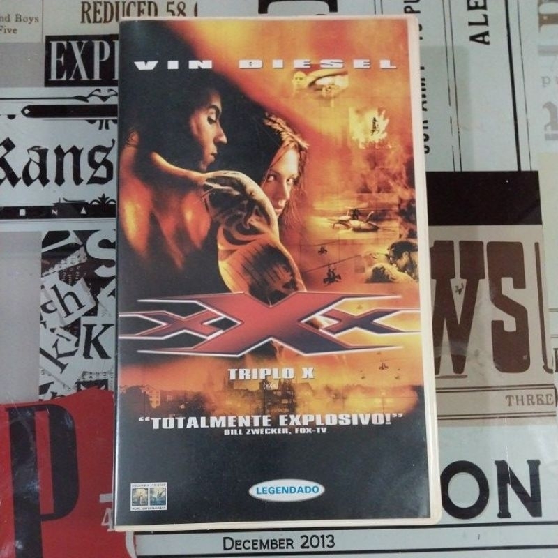 Filme Triplo X Legendado Fita Cassete Vhs Columbia Tristar Shopee