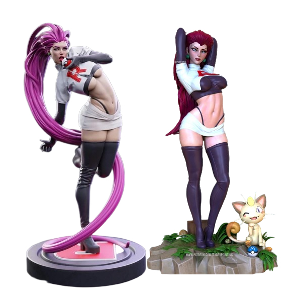Jessie Equipe Rocket Pokemon Figure Escultura