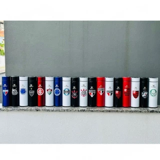 Garrafa Térmica Inox 500 ml Personalizada Led times brasileiros