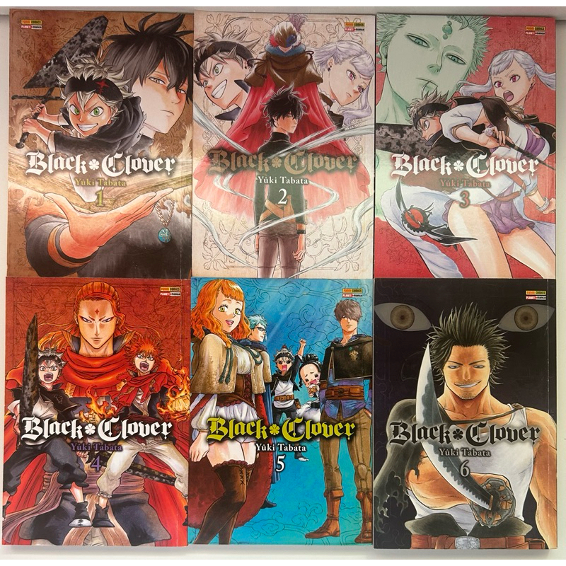 Mangá Black Clover - Vols. 1 ao 6