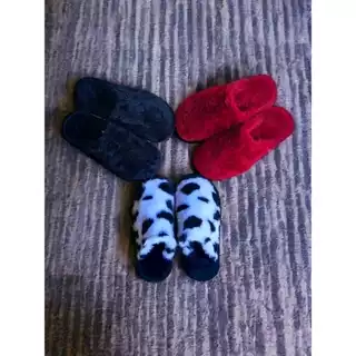 KIT 3 Pantufas de Pelúcia Unissex Masculino e Feminina Confortável Inverno Chinelo de Quarto