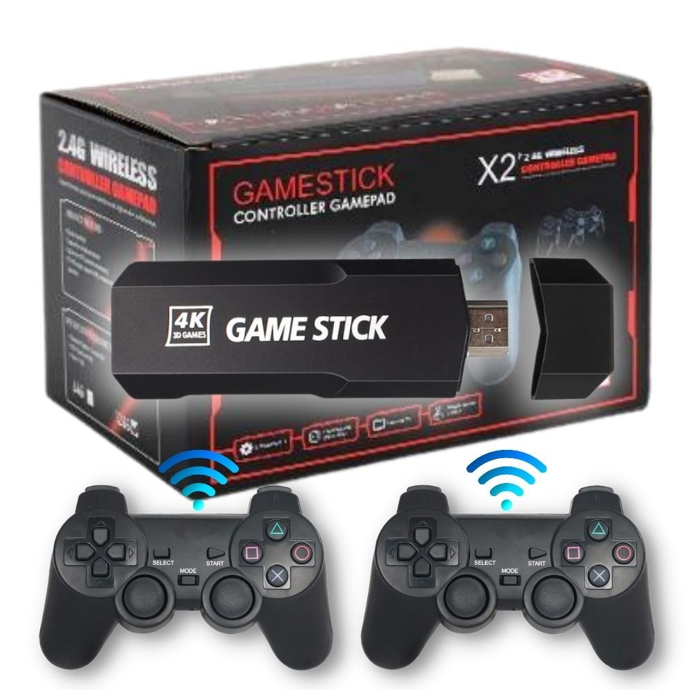 Game Stick G10 Pro 38.000 Mil jogos + 2 Controles sem fio, jogue do
