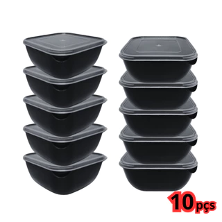 kit 10 potes vasilha marmita quadrado