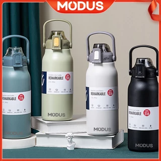 MODUS Garrafa Térmica Grande Capacidade 1.3L-1.7L Isolado Cup de Viagem Aço Inox Camping Trilha Acampamento