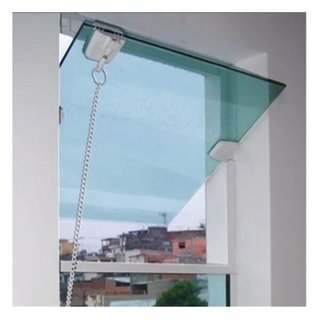 Bascula De Blindex 8mm Temperado Incolor De 60 X 60 Incolor, Pronta Pra ...