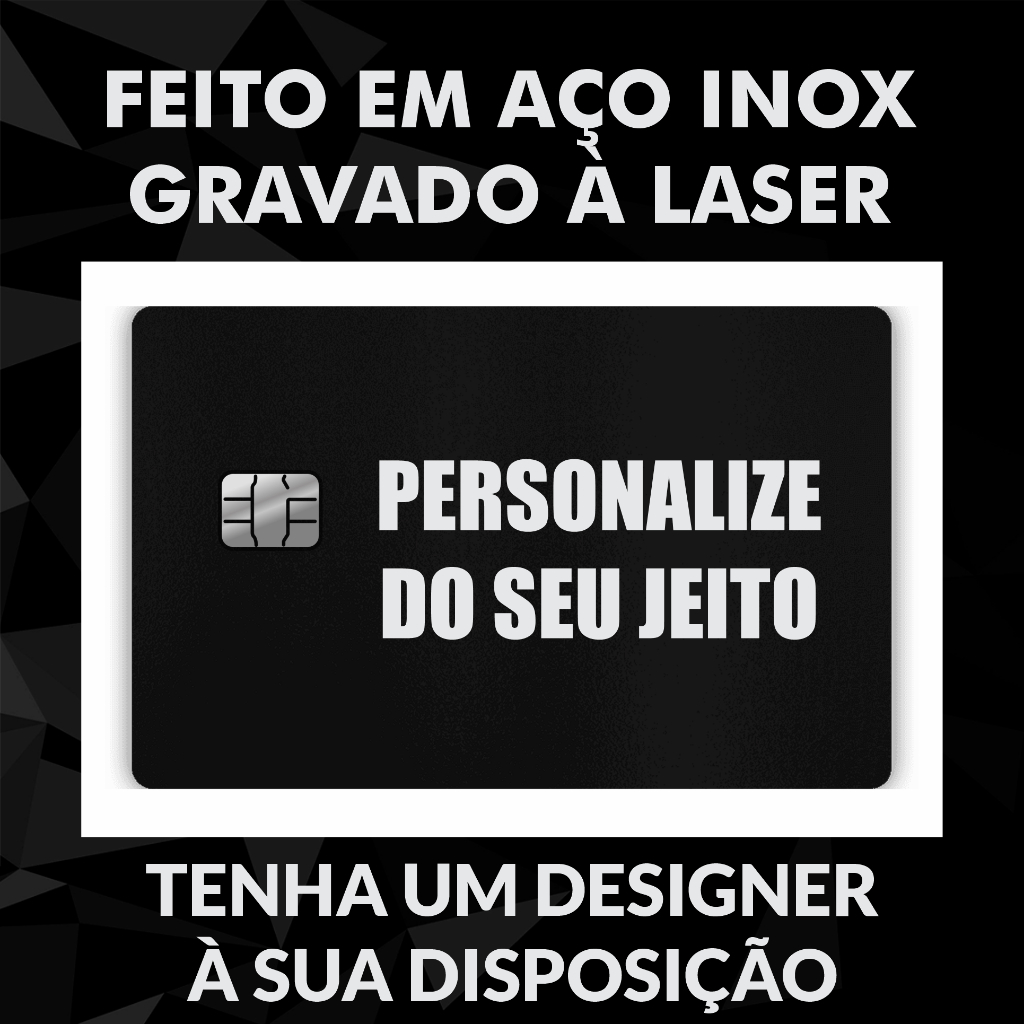 Cartão de Metal Personalizado