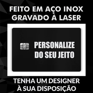 Cartão de Metal Personalizado