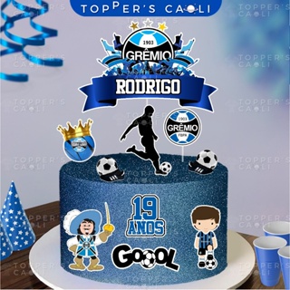 Topo de Bolo Argentina Messi Futebol (Topper) Decoração Festa