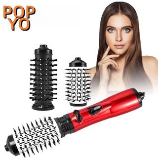 110V Escova Rotativa Alisadora Secadora Modeladora Alisador De Cabelo Rotativo , Com Escova De Ar Quente ABS 2 Em 1 , Secador Elétrico Para Cabelos Secos