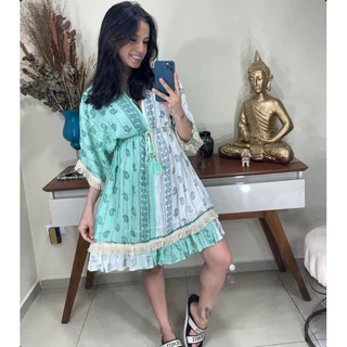 vestido lurex curto
