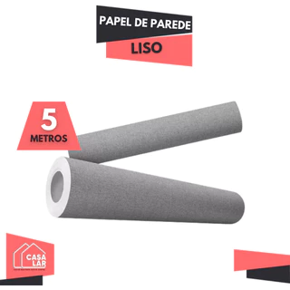 Papel de Parede Autoadesivo 5mX0,45cm Liso Lavável Sala Quarto Cozinha Pia Moveis - Cores Diversas