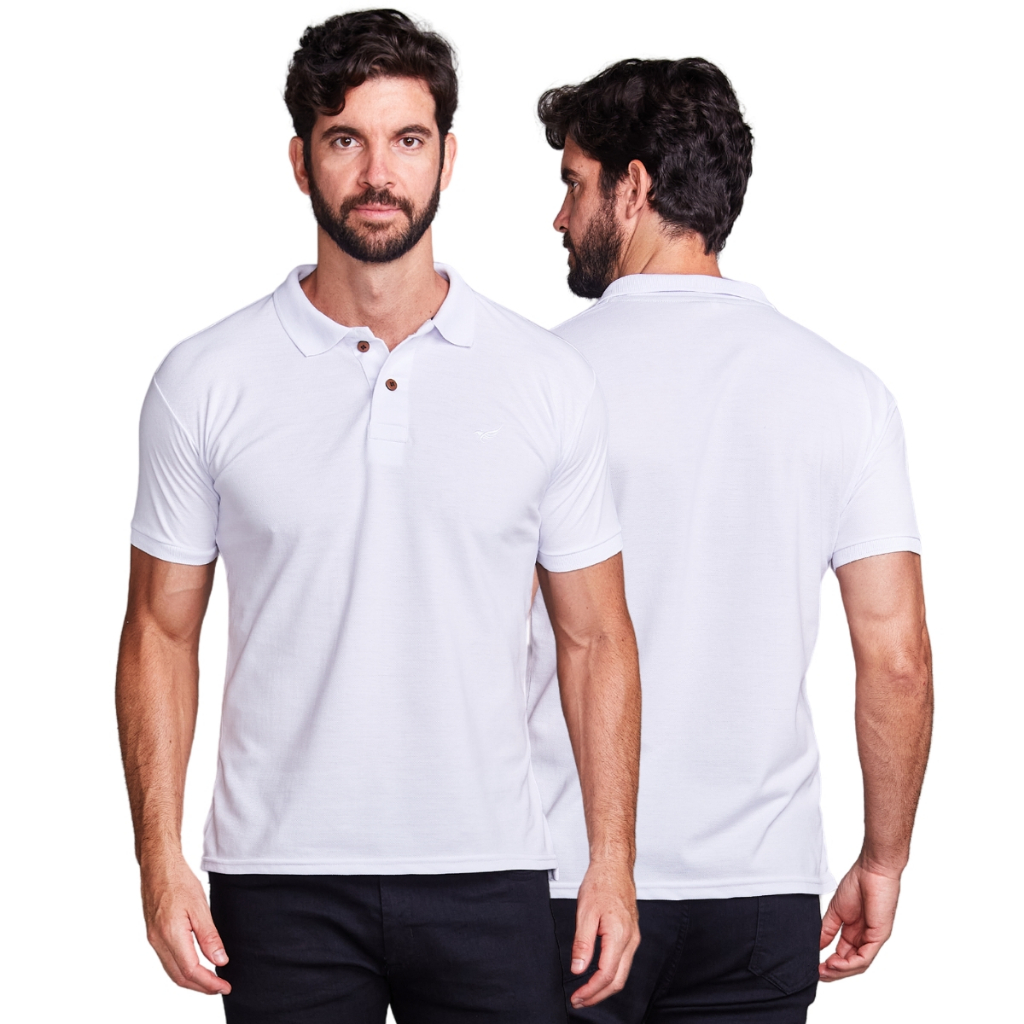 Kit 3 Camisa Polo Masculina Piquet Original Gola | Shopee Brasil