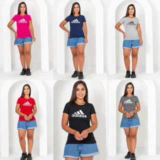 kit 3 Blusas Feminina ADDAS Chapada