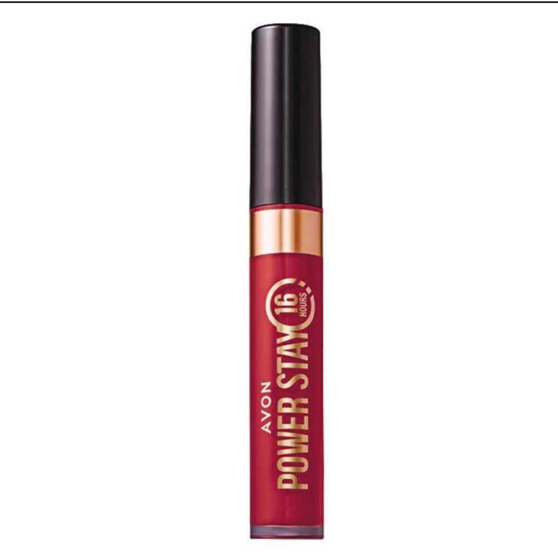Batom líquido Power Stay Vermelho Escarlate Avon