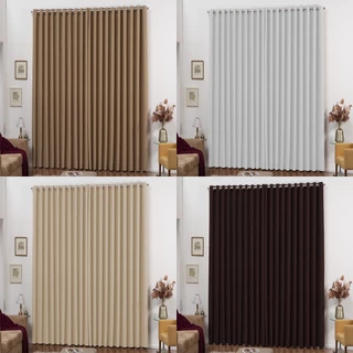 Cortina Blackout Em Tecido 4,00x2,80 Corta Luz Com Ilhos