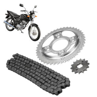 KIT RELAÇÃO CG 125 2000 A 2008 TITAN TRANSMISSAO HONDA FAN